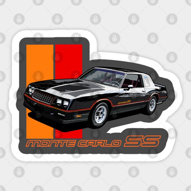 Chevy Monte Carlo Sticker by Limey_57